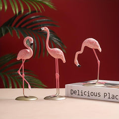 Pink Flamingo Resin Figurines Home Decor Party Decoration
