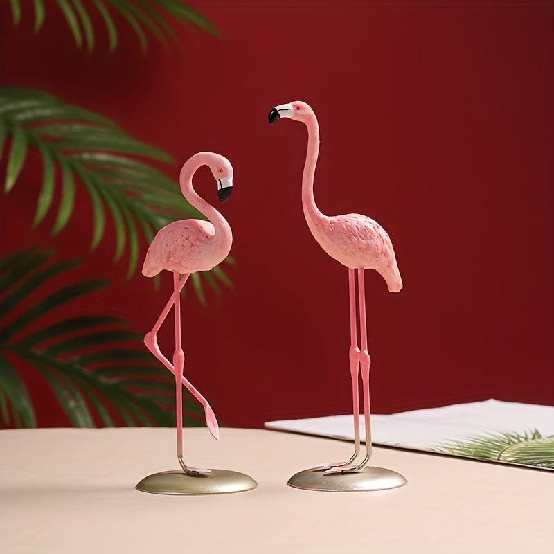 Pink Flamingo Resin Figurines Home Decor Party Decoration