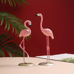 Pink Flamingo Resin Figurines Home Decor Party Decoration
