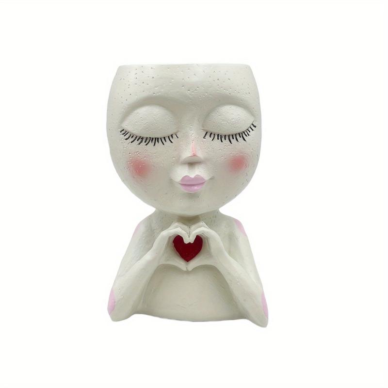 1pc Closed Eye Doll Love Girl Creative Doll Flower Pot