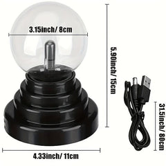 Plasma Ball Light 7.62cm Touch Sensitive Magic Plasma Ball Novelty Toy