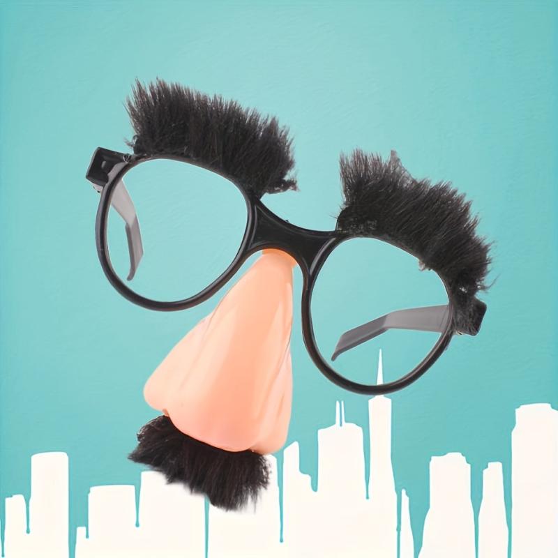 Fuzzy Nose and Glasses Party Favor Halloween Decor