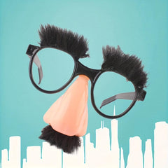 Fuzzy Nose and Glasses Party Favor Halloween Decor