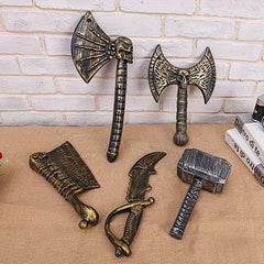 Halloween Plastic Ax Props Tricky Drama Short Weapon Cosplay