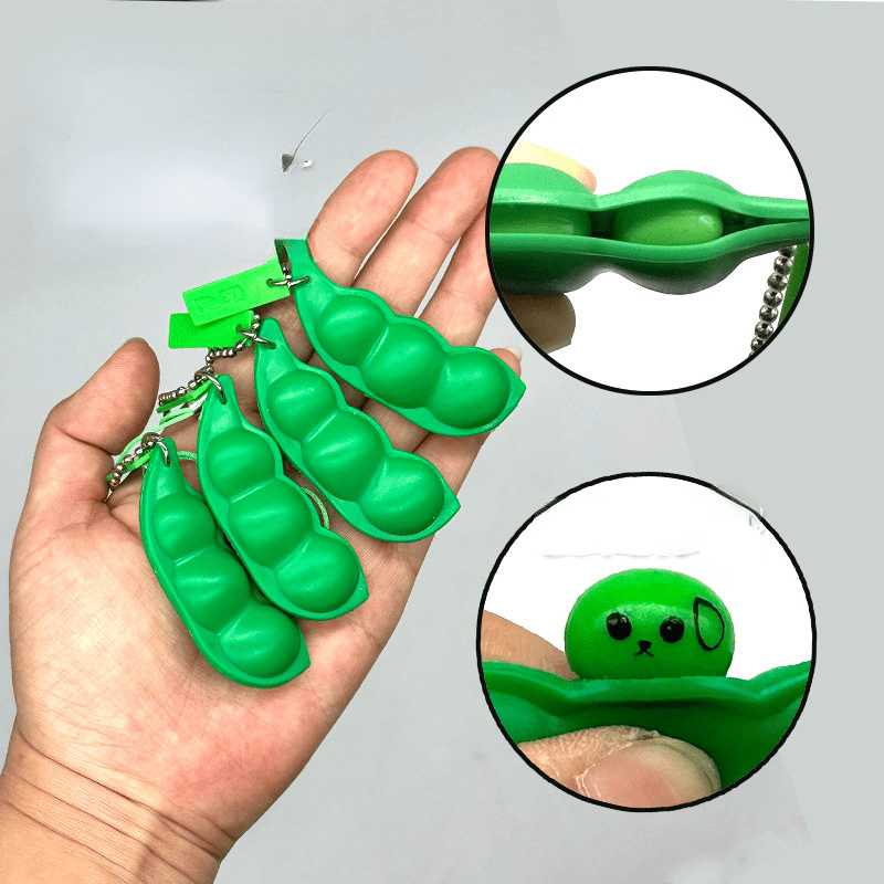 Edamame Pea Pinching Toy Stress Relief Fidget Toy