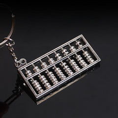 Abacus Metal Keychain Mini Portable Eight-Speed & Six-Speed Abacus