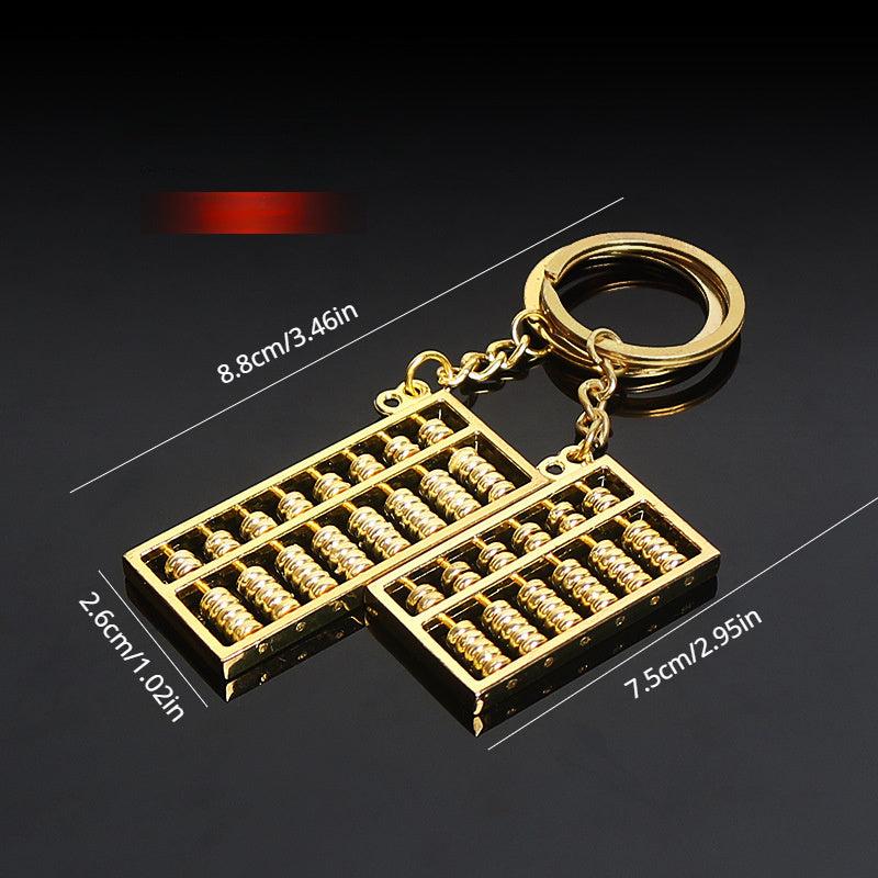 Abacus Metal Keychain Mini Portable Eight-Speed & Six-Speed Abacus