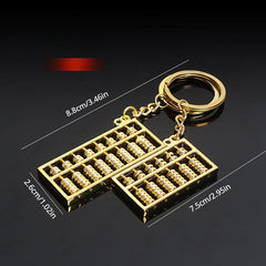 Abacus Metal Keychain Mini Portable Eight-Speed & Six-Speed Abacus
