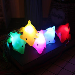 Dolphin Pendant Nightlight Colorful Luminous Gift Lanyard