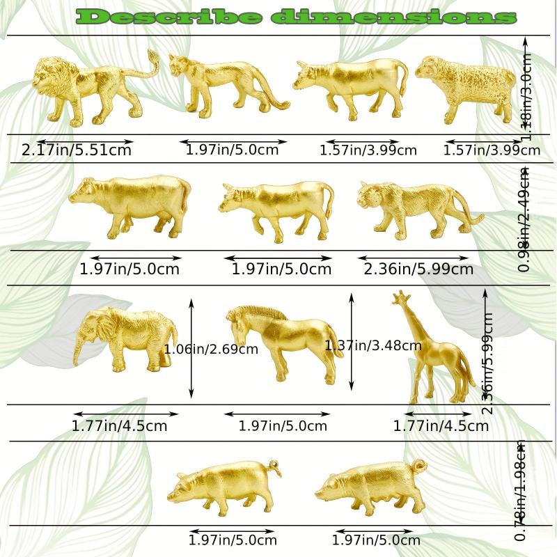 24pcs Zoo Safari Animal Figures Jungle Animal Birthday Decor