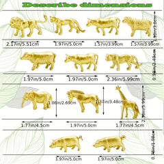 24pcs Zoo Safari Animal Figures Jungle Animal Birthday Decor