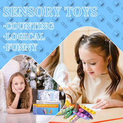 15 Mini Pop Key Chain Fidget Toys for Kids - Small Party Favors Supp