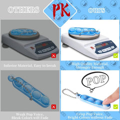 15 Mini Pop Key Chain Fidget Toys for Kids - Small Party Favors Supp