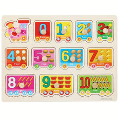 Wooden Peg Puzzle For Toddlers Preschool Educational