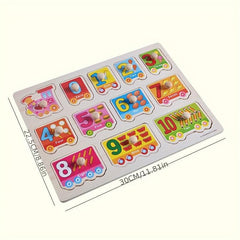 Wooden Peg Puzzle For Toddlers Preschool Educational