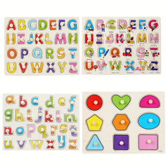 Wooden Peg Puzzle For Toddlers Preschool Educational