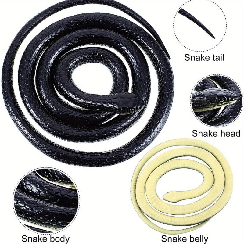 50 Inch Rubber Snake Model Halloween Prank Toy
