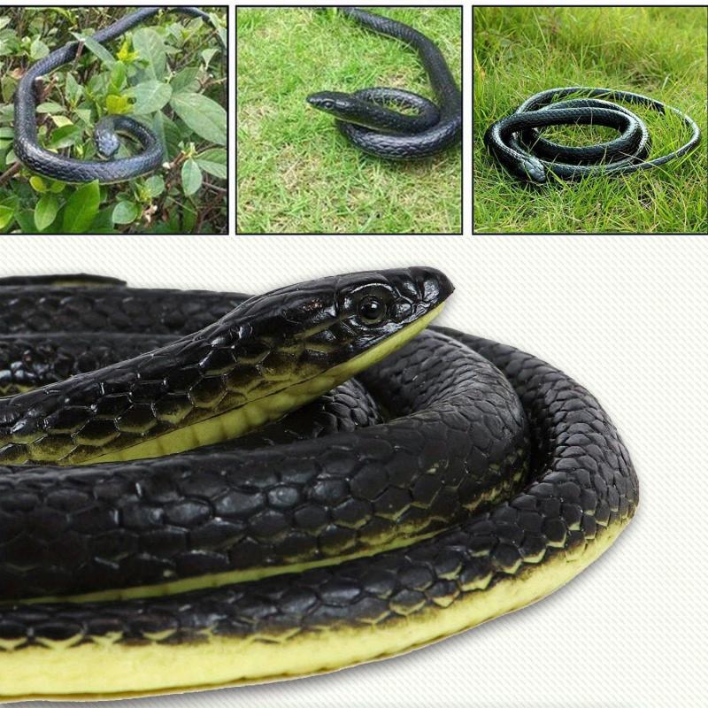 50 Inch Rubber Snake Model Halloween Prank Toy