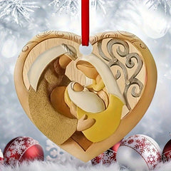 Jesus Birth Scene Acrylic Car Window Hanging Ornament