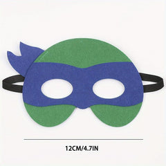 Turtle Felt Masks Party Favours Turtle Game Video Birthday Party Supplies