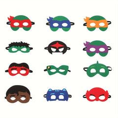 Turtle Felt Masks Party Favours Turtle Game Video Birthday Party Supplies