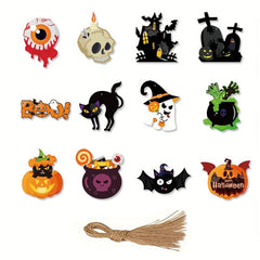 12pcs Halloween Hanging Decorations Haunted House Hangings