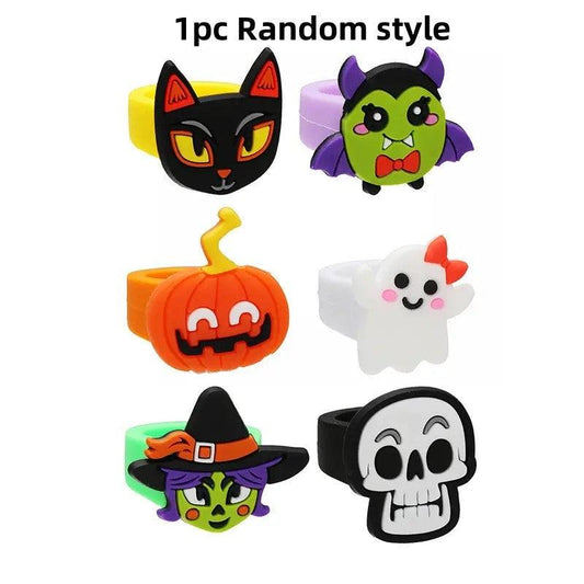 Kids Cartoon Halloween Ring Toys for Fun