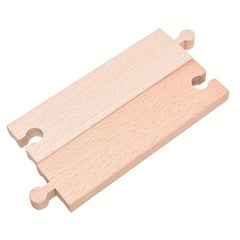 1 Pc Wooden Track Straight Railway Accessories Compatible Major Toy