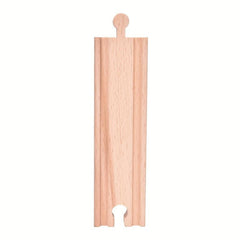 1 Pc Wooden Track Straight Railway Accessories Compatible Major Toy