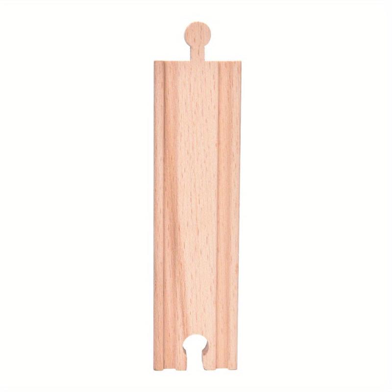 1 Pc Wooden Track Straight Railway Accessories Compatible Major Toy