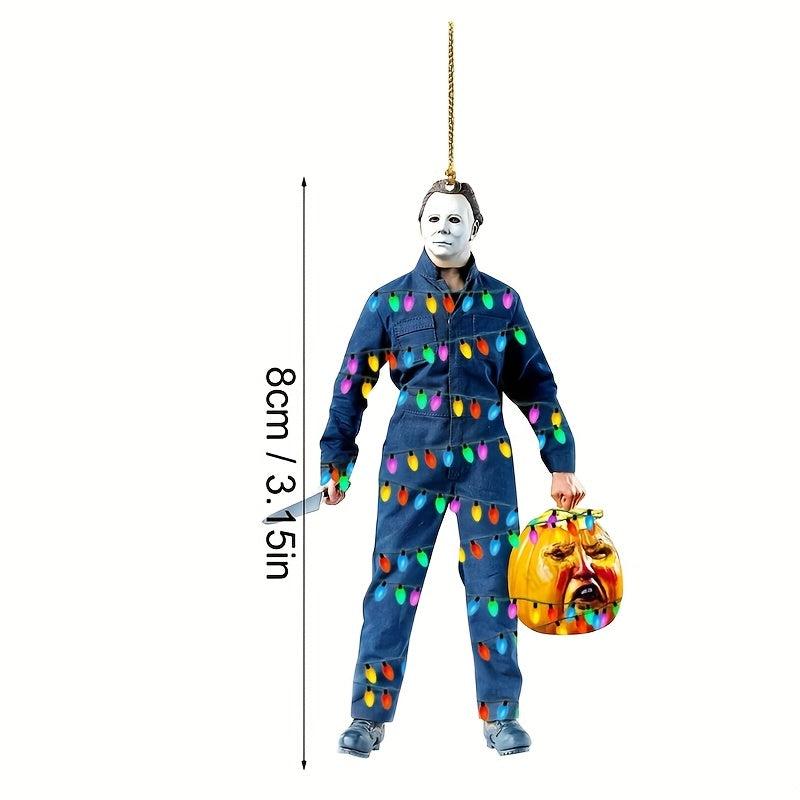Classic Horror Magic Symbols Halloween Decorations Car Mirror Ornaments