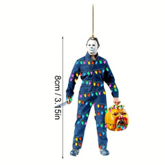Classic Horror Magic Symbols Halloween Decorations Car Mirror Ornaments