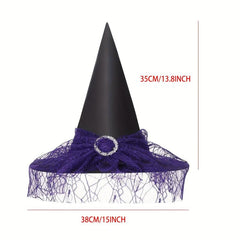 Witch Hat Headdress Dress Up Funny Hat Halloween Party Props
