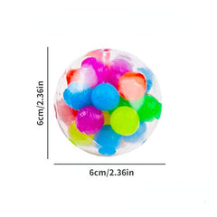 Colorful Bead Grape Ball TPR Decompression Pranks Vent Toy
