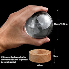 3D Solar System Crystal Ball USB Projector Lamp