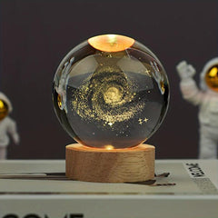 3D Solar System Crystal Ball USB Projector Lamp