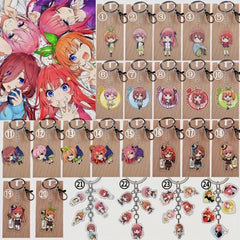 Anime Keychain Key Chain Five Girls Manga Toys