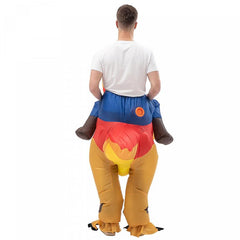 Riding Dinosaur Inflatable Costume Adult Size 150