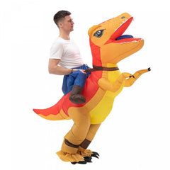 Riding Dinosaur Inflatable Costume Adult Size 150