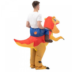 Riding Dinosaur Inflatable Costume Adult Size 150