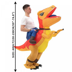 Riding Dinosaur Inflatable Costume Adult Size 150