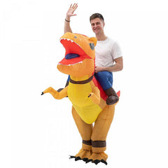 Riding Dinosaur Inflatable Costume Adult Size 150