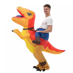 Riding Dinosaur Inflatable Costume Adult Size 150
