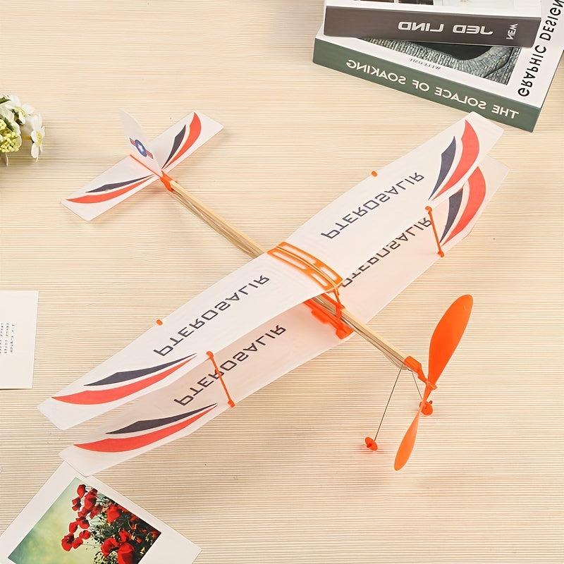 DIY 3 Pcs Outdoor Play Foam Airplane Glider Model Toy Biplane Assembly