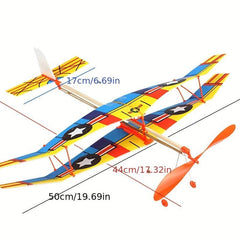 DIY 3 Pcs Outdoor Play Foam Airplane Glider Model Toy Biplane Assembly