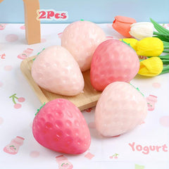 2Pcs Strawberry Stress Relief Toys for Anxiety and Relaxation