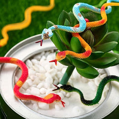 12pc Mini Simulated Snakes Spoof Decorative Snake Props Funny Trick Toys
