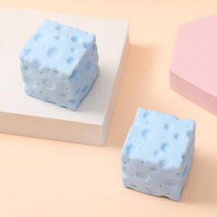 Simulated Block Cheese Squeezing Toy for Stress Relief - Work & School Students