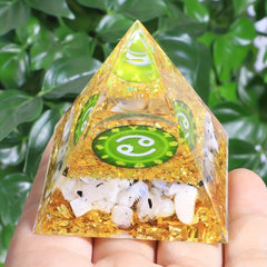 12 Constellations Orgone Pyramid Amethyst Peridot Healing Crystal Energy