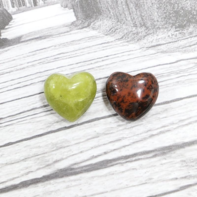 Crystal Mini Heart Natural Stone 18mm Love Healing Stone Craft